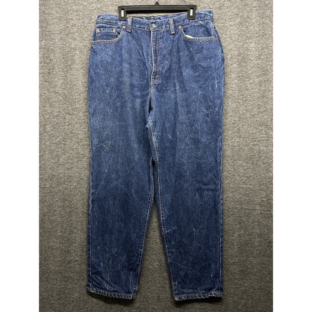 Vintage 80s Levi 19505-0214 Made in USA Classic‎ Jeans Women Size 22 Dark Wash